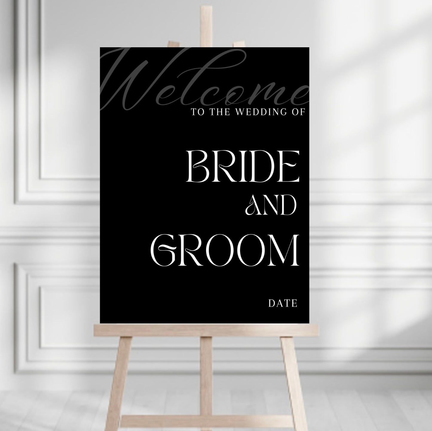 Wedding Sign | CHIC NOIR Collection