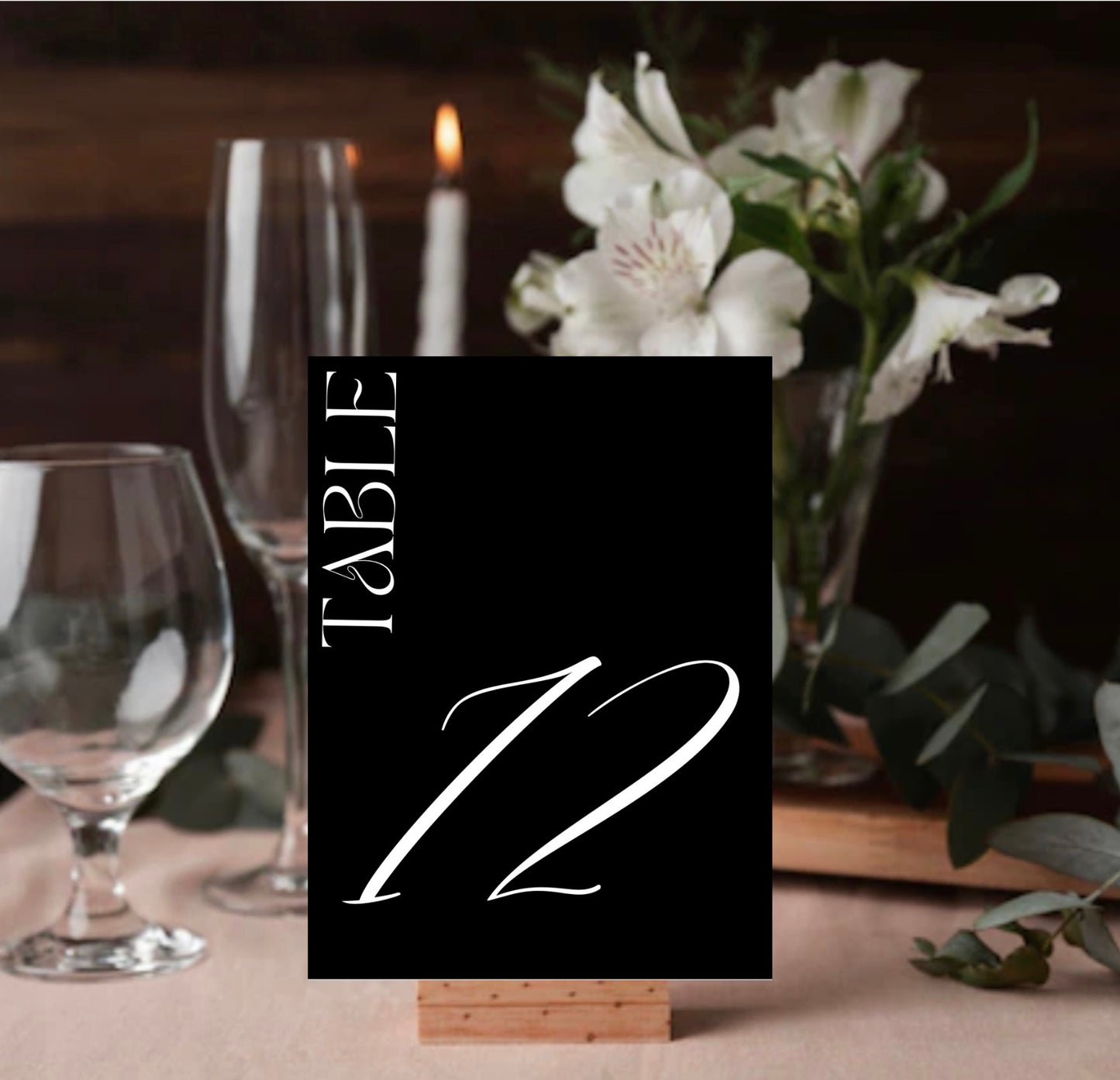 Table Number | CHIC NOIR Collection