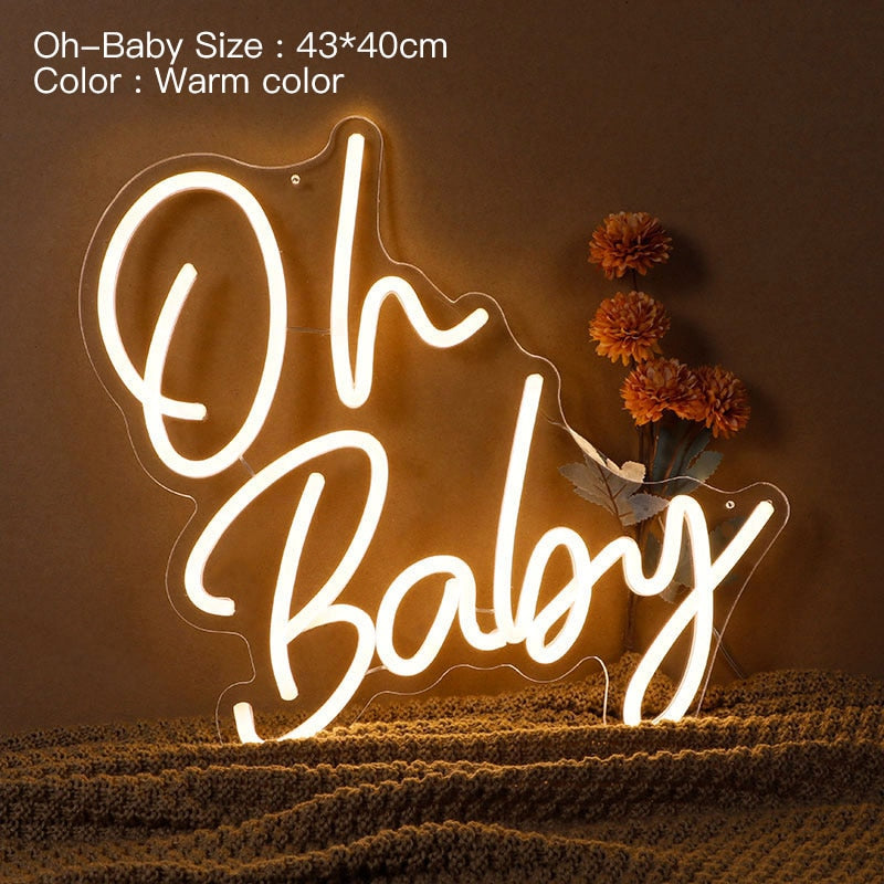 ‘Oh Baby’ Neon LED Sign